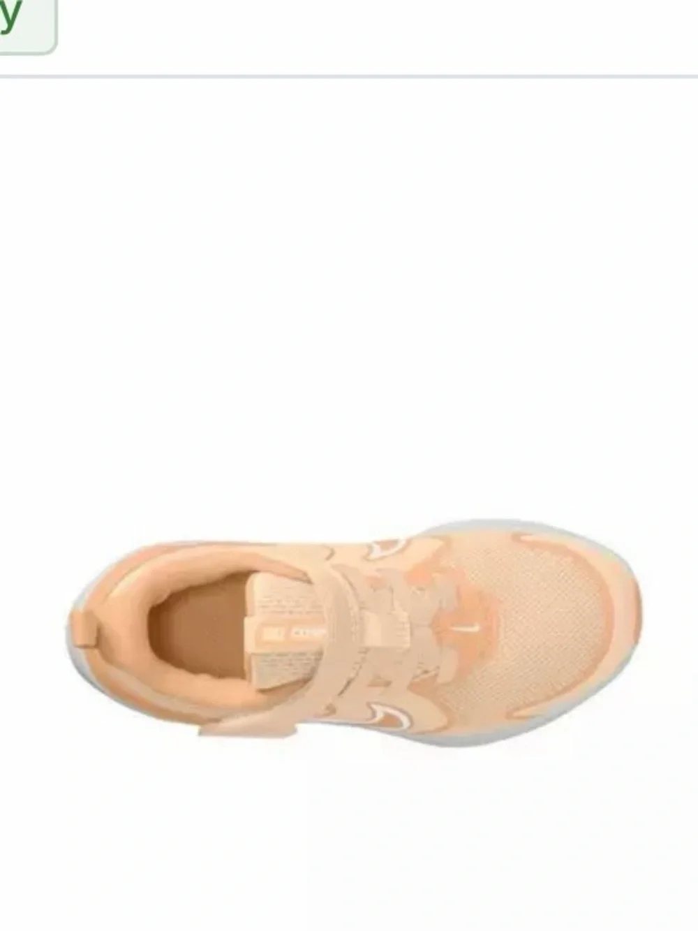 NEW IN Box Nike Kids' Peach/White Lightweight Sneaker